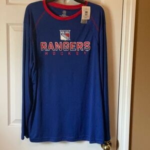 NHL New York Rangers Hockey Men’s Crew Neck Long Sleeve Shirt Size X-Large